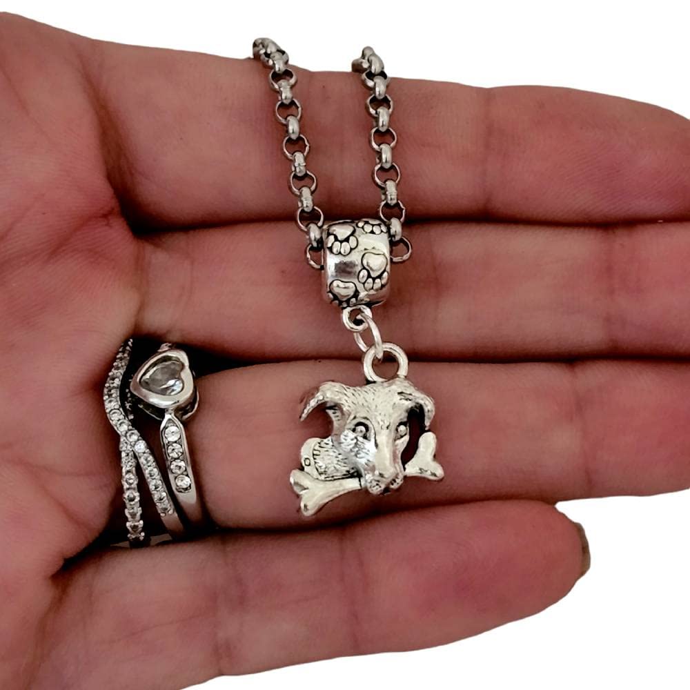 Jack Russell Terrier Charm Bracelet & Necklace Set - Cute Dog Jewelry Gift for Women - Perfect for Pet Lovers, Birthday & Anniversary Gifts