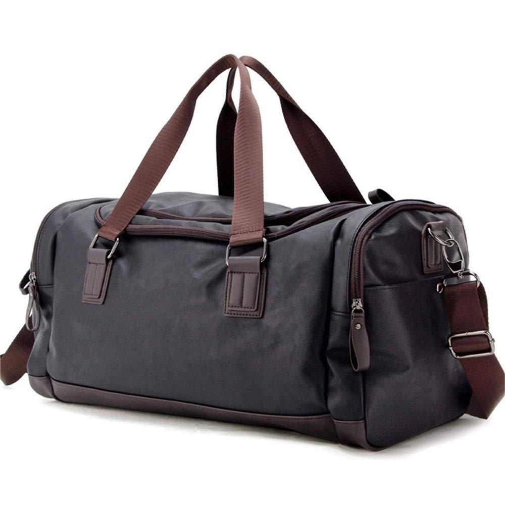 SHENGDAFASHANGCHENG Waterproof Sports Duffel Bag - Gym Bag with Shoe Compartment & Insulated Pocket for Travel, Workout, Overnight Trips - Durable Travel Duffle for Men & Women (Black) - Perfect for Gym, Sports, Weekend Getaways & Business Travel