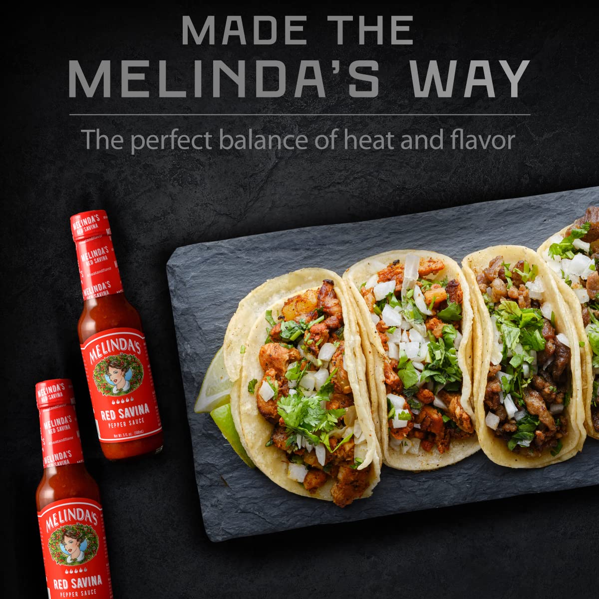 Melinda’s Red Savina Pepper Hot Sauce - Extra Spicy Habanero Hot Sauce with Fresh Ingredients, Vinegar, Carrot & Onion - 5oz Bottle (3 Pack) - Perfect for Tacos, Wings & Grilling