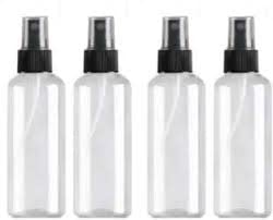 Refillable 100ml Fine Mist Spray Bottles (5-Pack) - Transparent Empty Bottles for Face & Hair Moisturizing, Plants, Electronics, Travel & Cleaning | Perfect for Skincare, Home & Travel Essentials