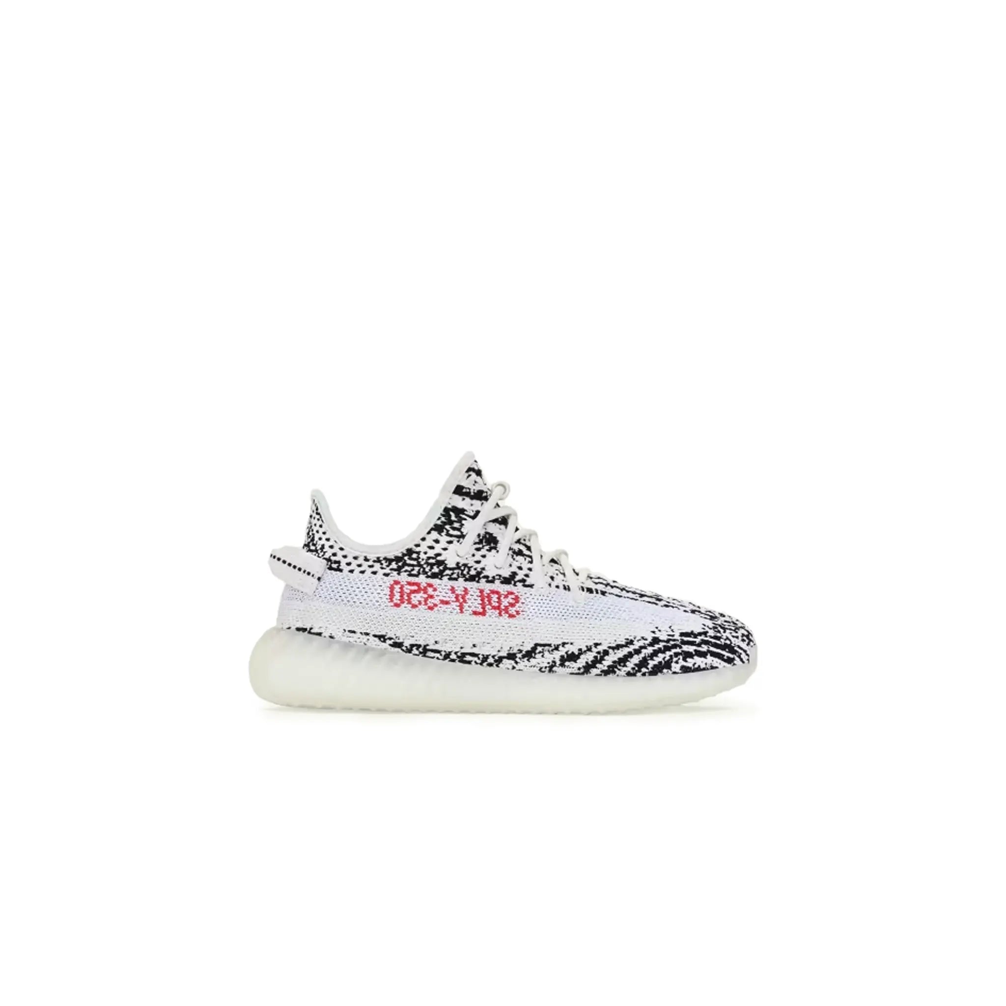 Adidas Yeezy Boost 350 V2 Kids Sneakers - Zebra Stripe White Black Running Shoes (2024) | Comfortable Lightweight Athletic Shoes for Boys Girls | Perfect for School, Sports & Daily Wear