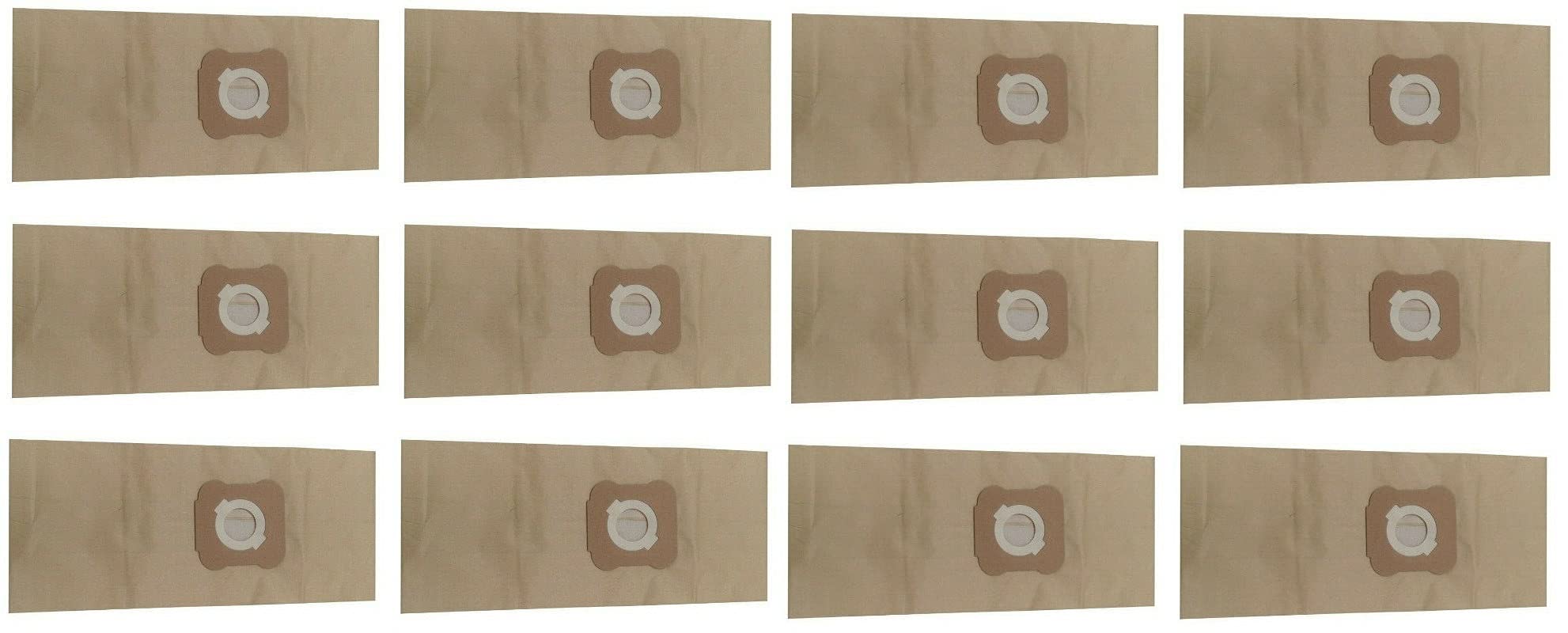 HASMX 12-Pack Brown Vacuum Cleaner Bags for Kirby Heritage II & Legend II | Micron Magic Filtration Bags | Style 3 Replacement Bags (Fits Part #197389, 197289) | Ideal for Home Cleaning & Pet Hair Removal