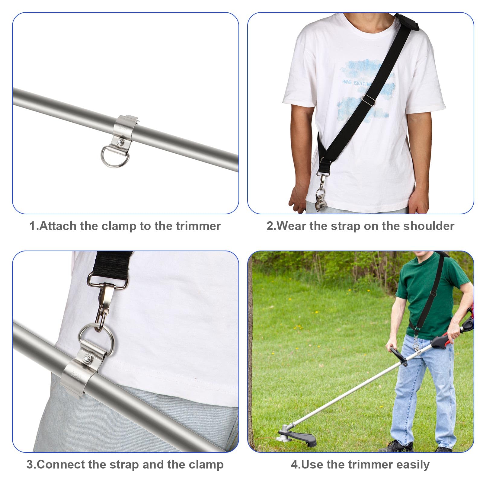 EGO 56V Universal Shoulder Strap for String Trimmers - AP1500 Comfortable Weed Eater Shoulder Harness, Compatible with Multi-Head System | Perfect for Lawn Care, Yard Maintenance & Landscaping Work