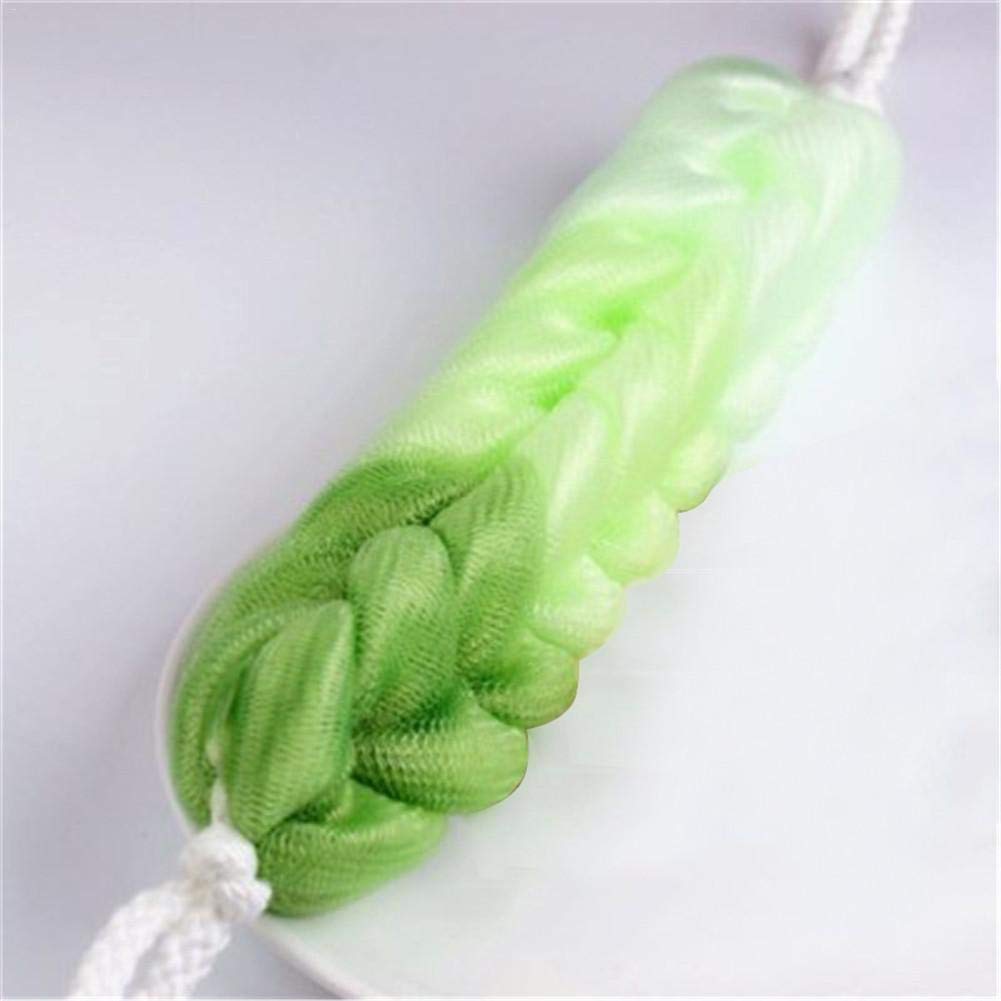 Exfoliating Body Scrub Towel - Long Nylon Bath Brush & Washcloth for Back Exfoliation - Shower Sponge for Smooth Skin - Perfect for Spa, Home & Travel (Color: A)