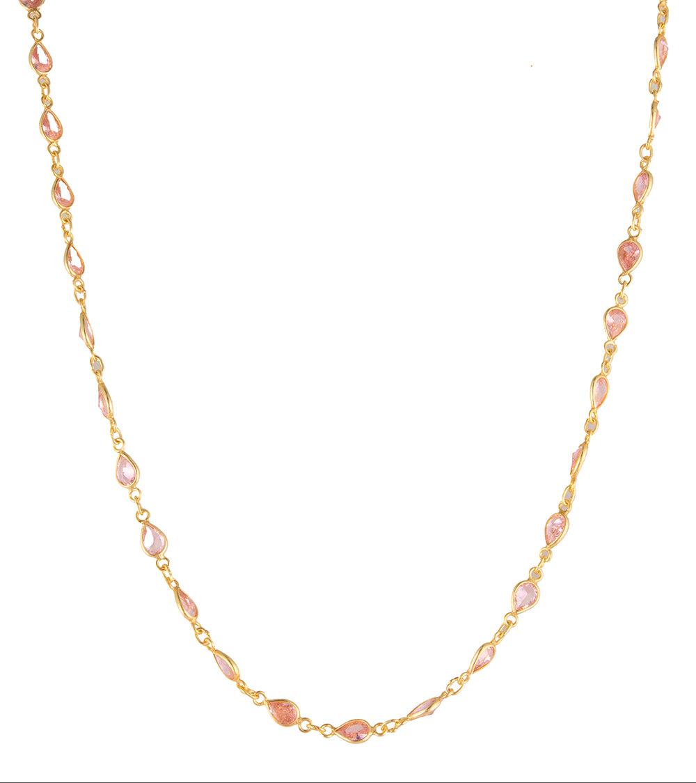Elegant Pink Swarovski Crystal Necklace by Galit - Perfect for Weddings, Anniversaries & Special Occasions