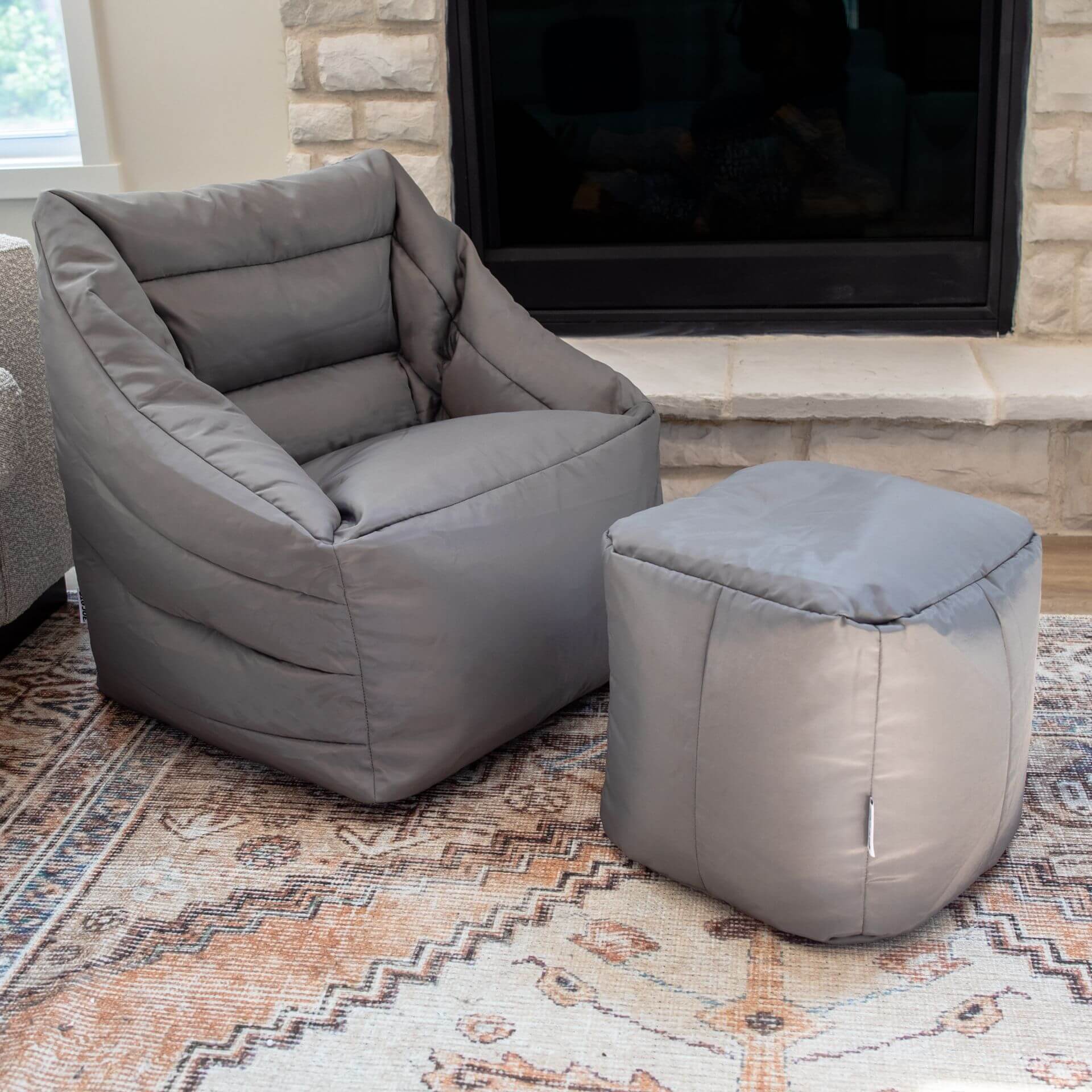 Aurora Recliner with Ottoman - Modern Comfortable Living Room Chair for Relaxing, Reading & Watching TV