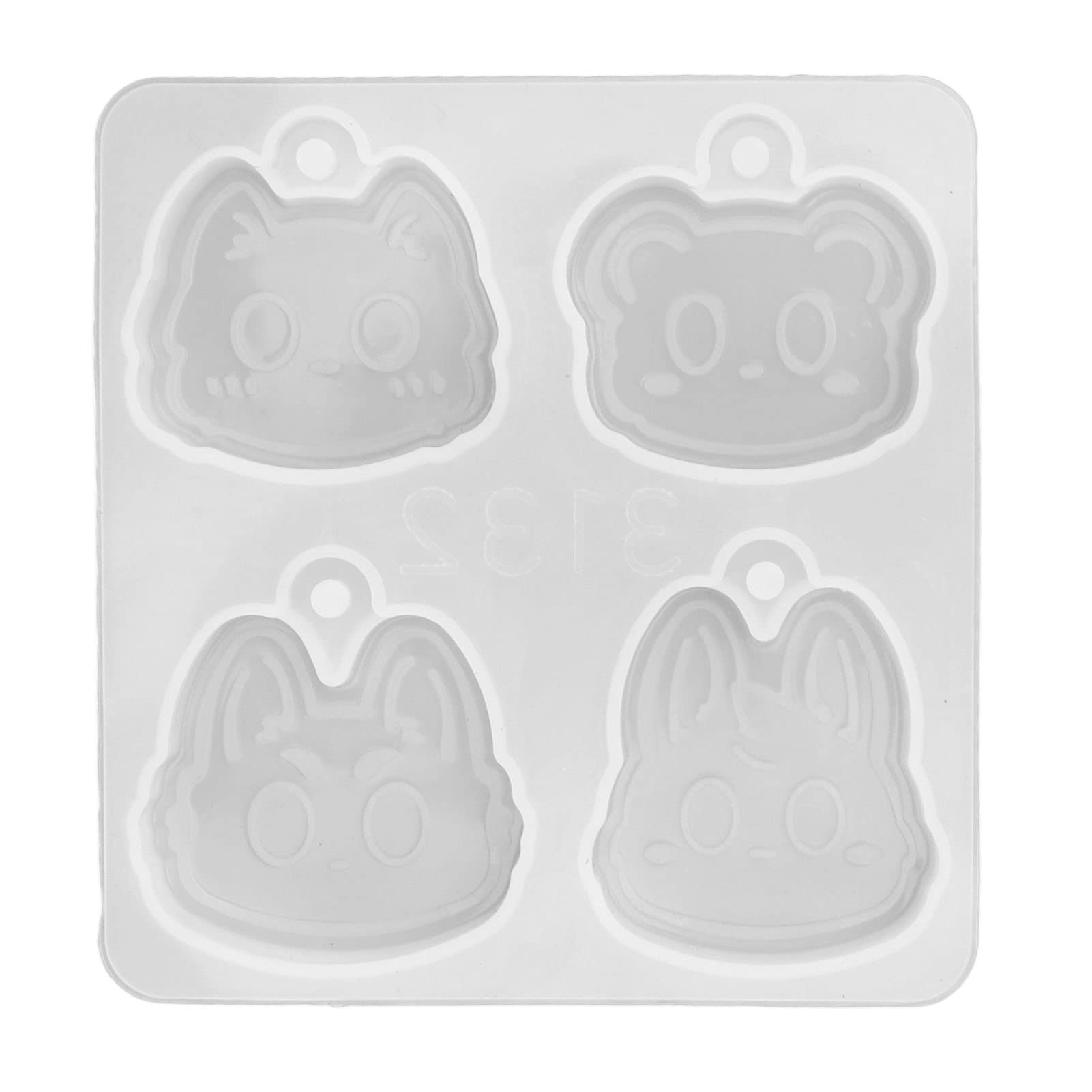 DIY Animal Head Silicone Molds - Reusable, Washable, Odorless Resin Molds for Necklace Making - Perfect for Jewelry Crafting, Home Decor, and Gift Projects