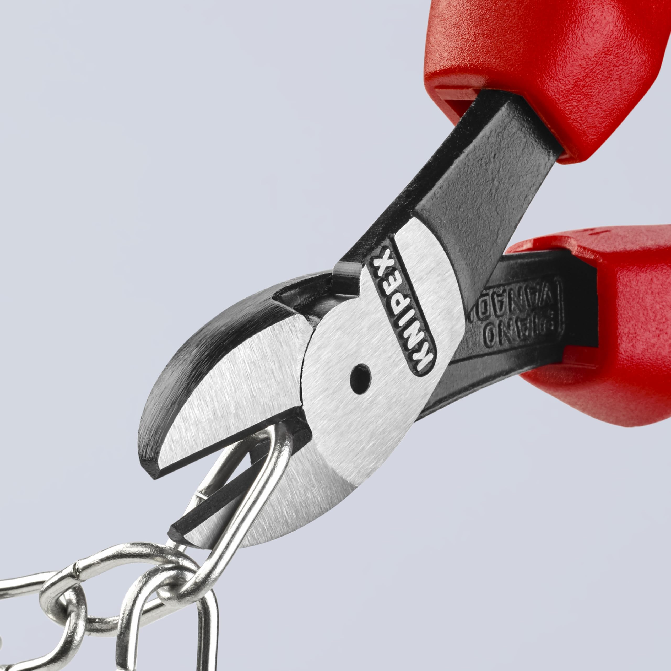 KNIPEX High Leverage Diagonal Cutters - Professional Red Wire Cutting Pliers for Electrical Work, DIY Projects & Home Repairs