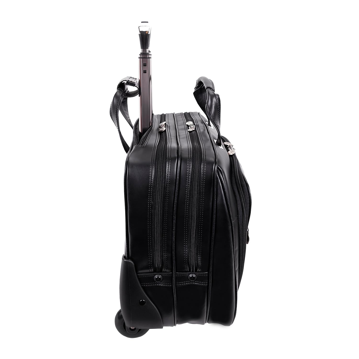McKlein USA Wrightwood 17 Inch Wheeled Laptop Briefcase - Durable Business Travel Carry On with Spacious Compartments for Work & Commuting