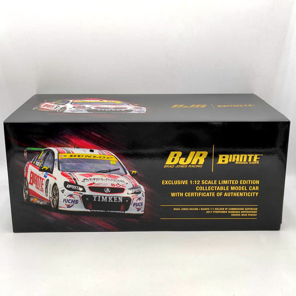 1/12 Scale Holden VF Commodore 2017 Tyrepower Tasmania SuperSprint #8 Resin Model Car - Collectible Diecast Toy Gift for Car Enthusiasts, Perfect for Display, Racing Fans, and Holiday Presents