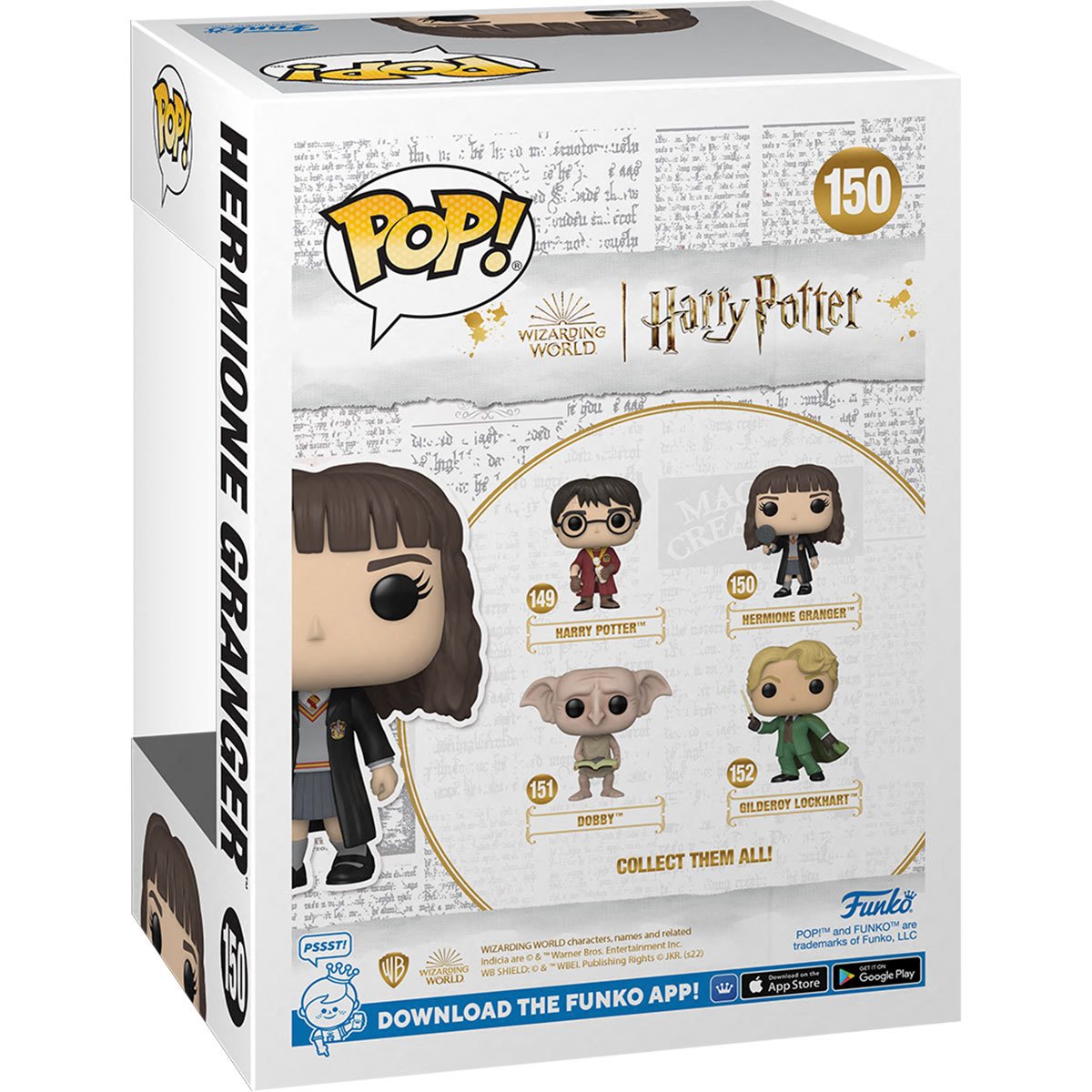 Harry Potter and the Chamber of Secrets 20th Anniversary Edition - Hermione Granger Funko Pop! Vinyl Figure #150 | Collectible Movie Merchandise for Fans & Gift Idea