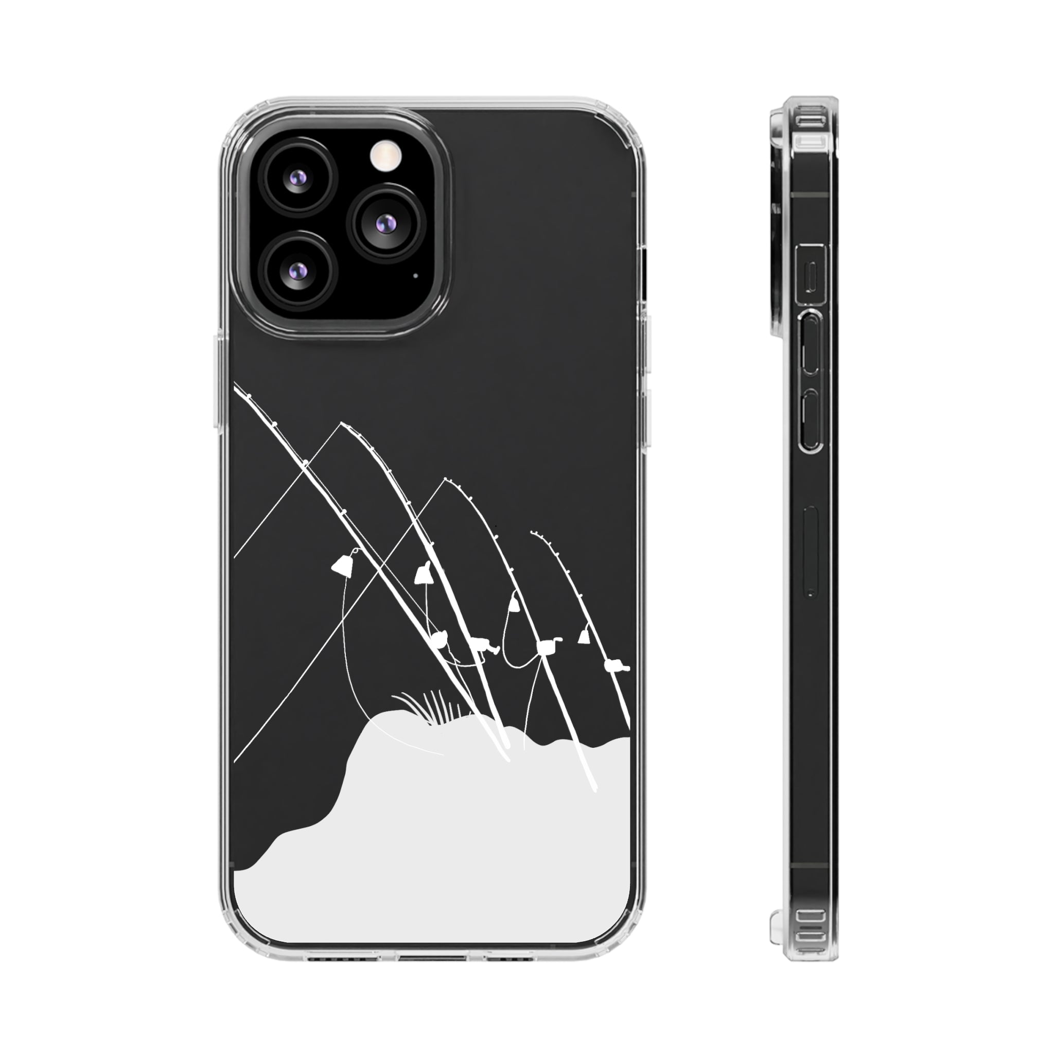 Gone Fishing Clear Phone Case - Durable Protective Cover for iPhone & Samsung - Perfect for Outdoor Activities, Fishing Trips & Daily Use