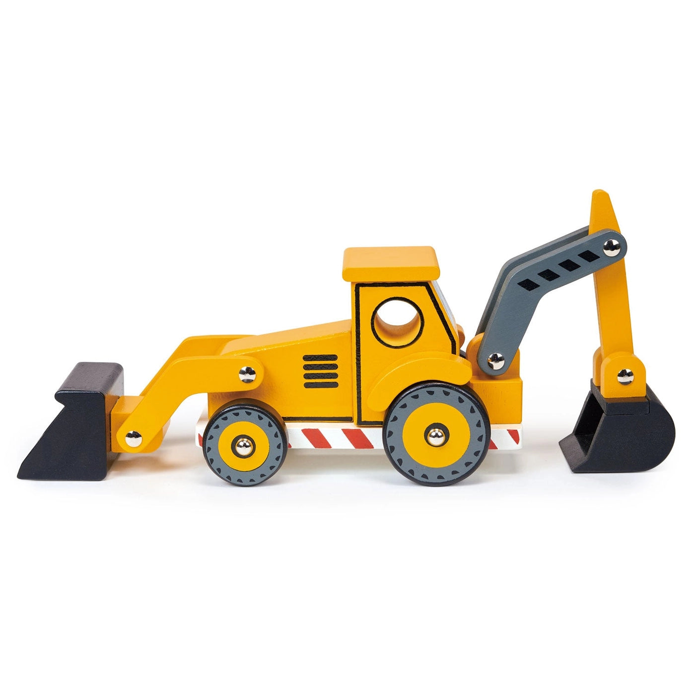 Best Wooden Backhoe Toy for Kids - Durable Construction Vehicle Play Set - Perfect for Sandbox, Outdoor Play & Pretend Play