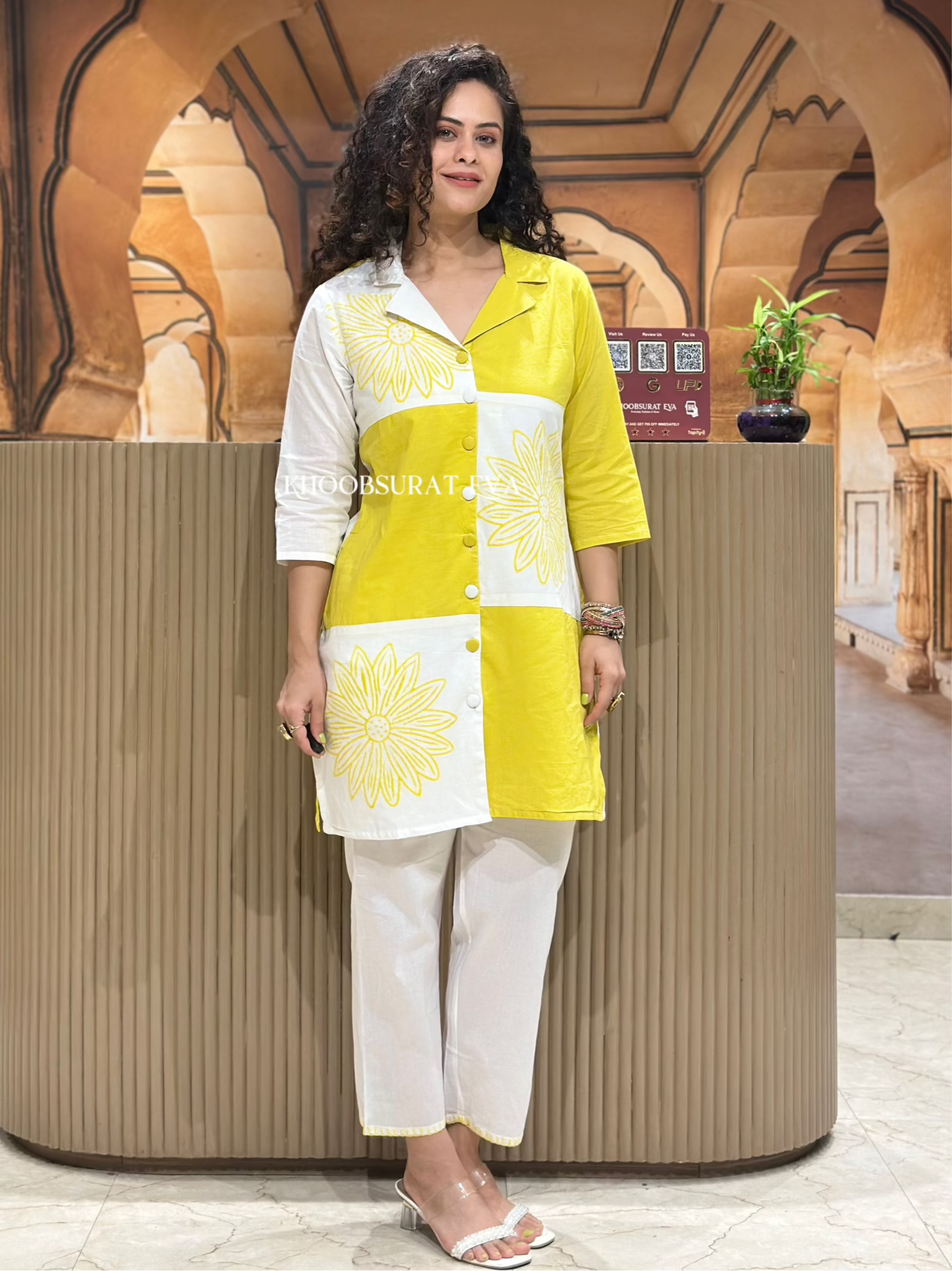 Stylish Yellow Coords Set for Women | Trendy Queenly Me Outfit | Perfect for Casual Wear, Summer Outfits & Street Fashion