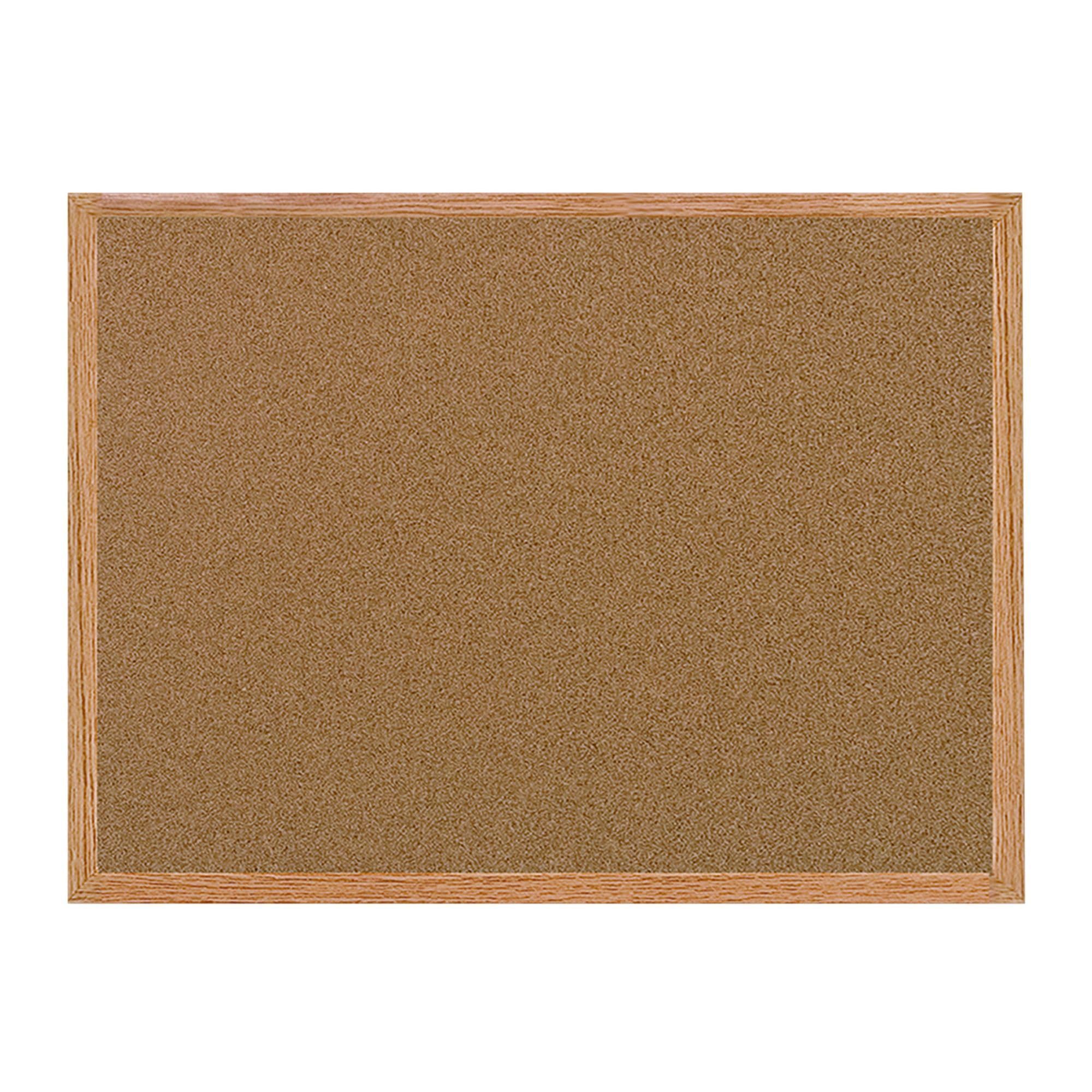 Premium Oak Framed Cork Bulletin Board 48
