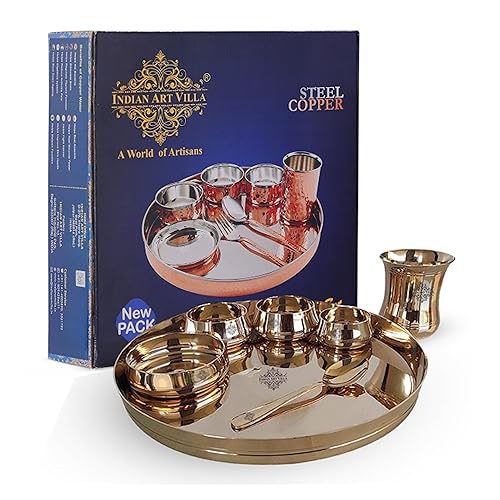 Matt Finish Curved Bronze Dinner Set