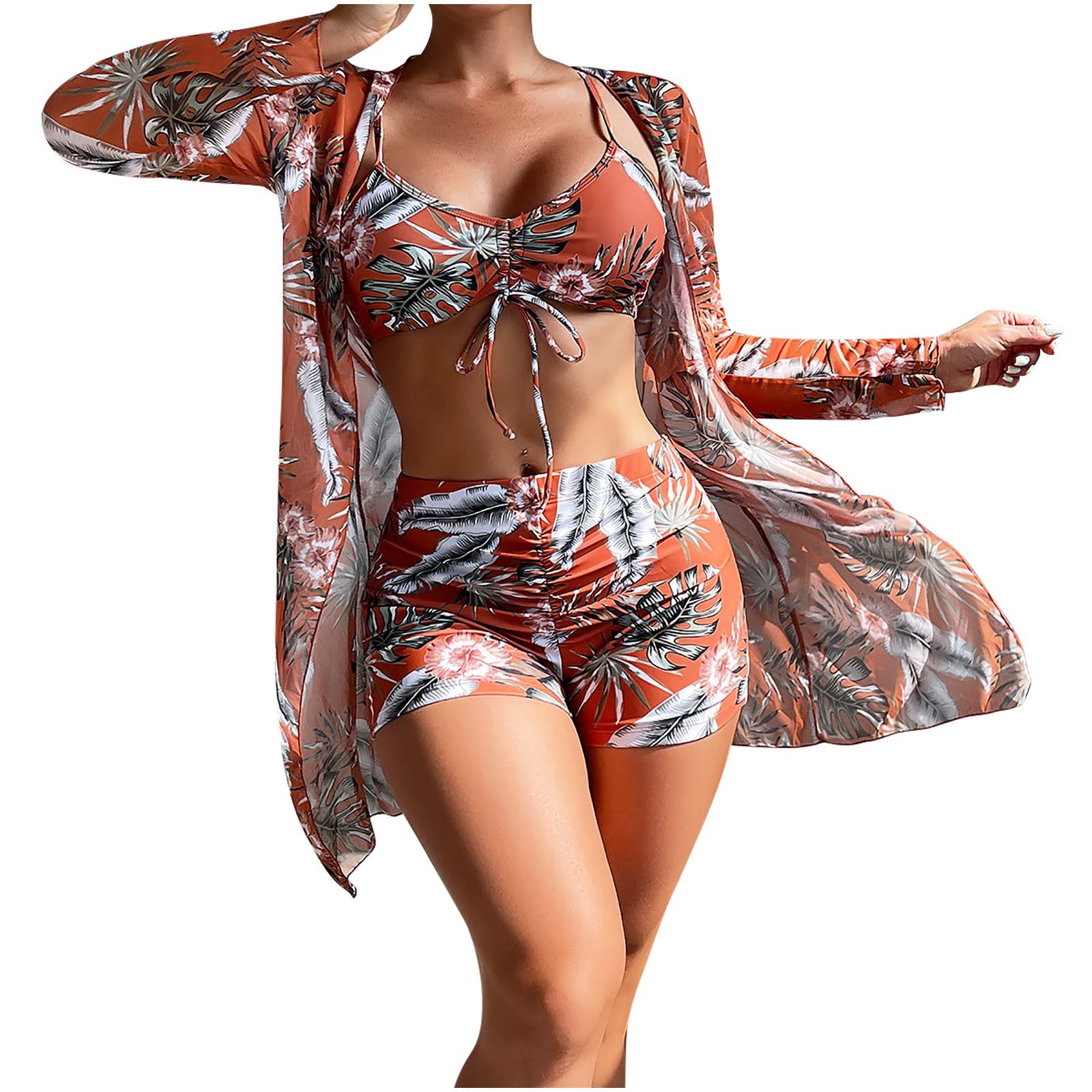 Women's Tummy Control Swim Bottoms & Beach Cover-Up - High Waisted Swimwear for Pool & Vacation