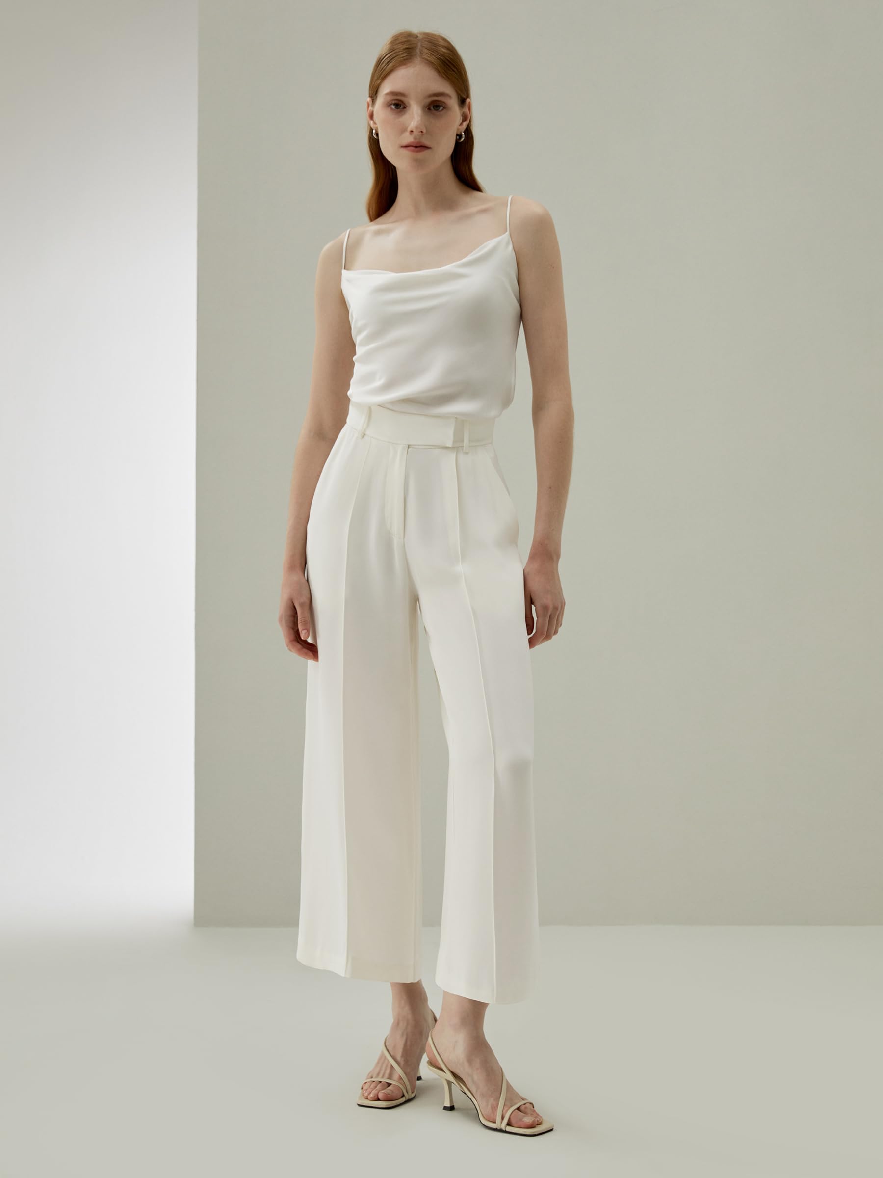 Luxury 100% Pure Mulberry Silk Pants for Women - 30 Momme Heavy Weight Wide Leg Trousers | Soft Breathable Lounge Pants for Yoga, Travel & Home Comfort | Elegant Casual Wear & Versatile Silk Bottoms