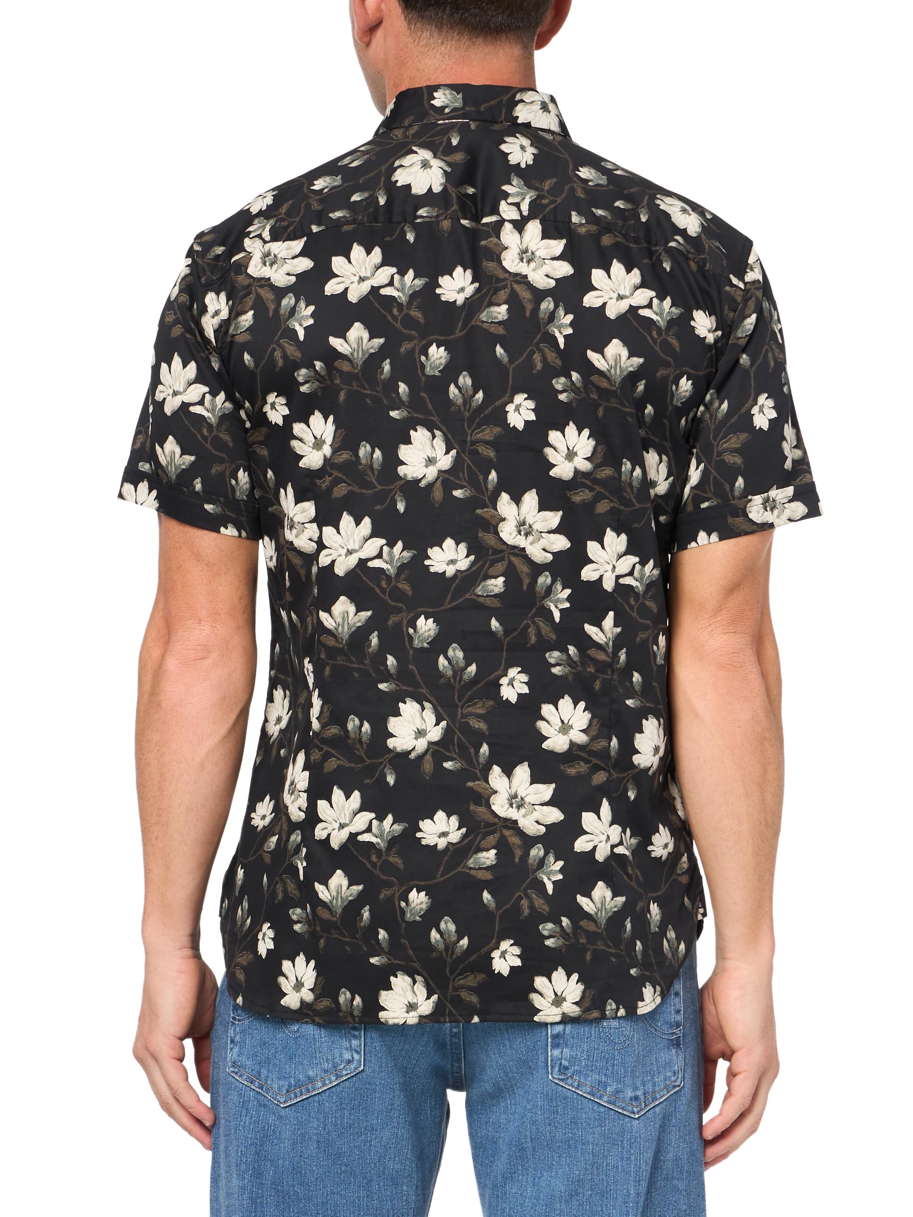 John Varvatos Men's Loren Button-Down Shirt | Premium Cotton Dress Shirt for Business & Casual Wear | Office, Date Night & Special Occasions