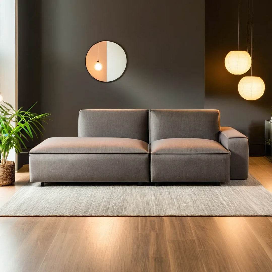 Premium Giacomo Fabric 3-Seater Extended Sofa - Pet Friendly & Durable Living Room Furniture for Modern Homes | Perfect for Family Gatherings & Movie Nights