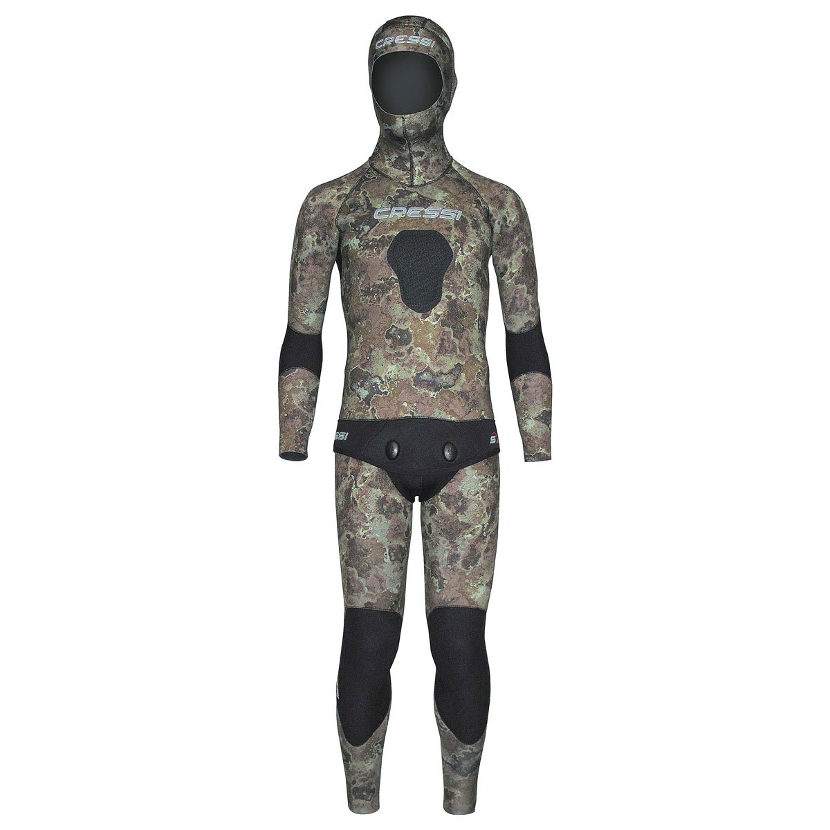 Cressi Men's Premium Camouflage Neoprene Spearfishing Wetsuit - Italian Designed for Comfort & Performance | Perfect for Deep Sea Diving, Underwater Hunting & Extreme Water Sports