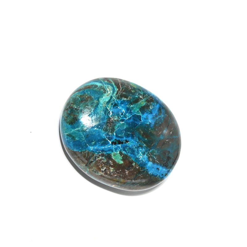 Chrysocolla Palm Stone - Natural Healing Crystal for Stress Relief & Meditation | Perfect for Reiki, Yoga & Spiritual Practices