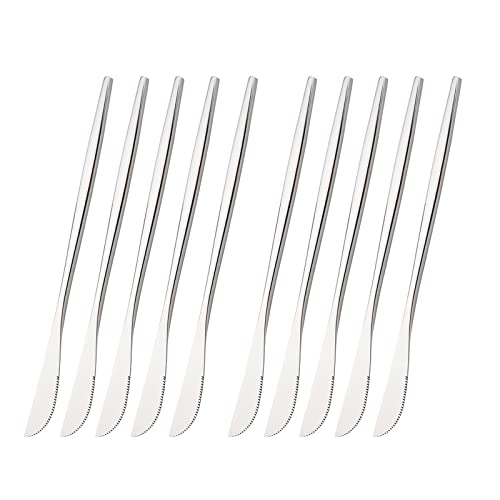 Silver - 10 Pcs Dinner Knife
