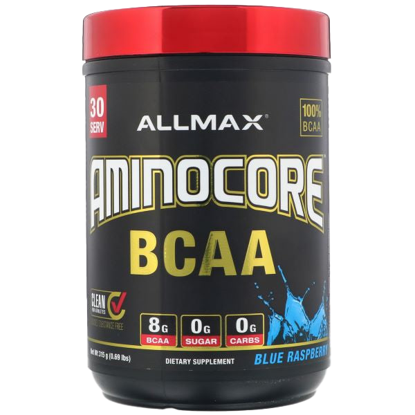 AllMax Nutrition Aminocore BCAA Powder 315g - Premium Branched Chain Amino Acids for Muscle Recovery & Growth - Ideal for Workout, Fitness & Bodybuilding