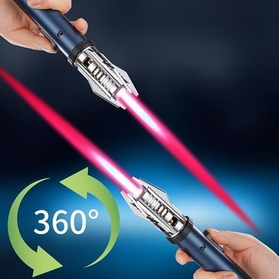 360° Windproof Butane Lighter for Outdoor & Gifts - Silver
