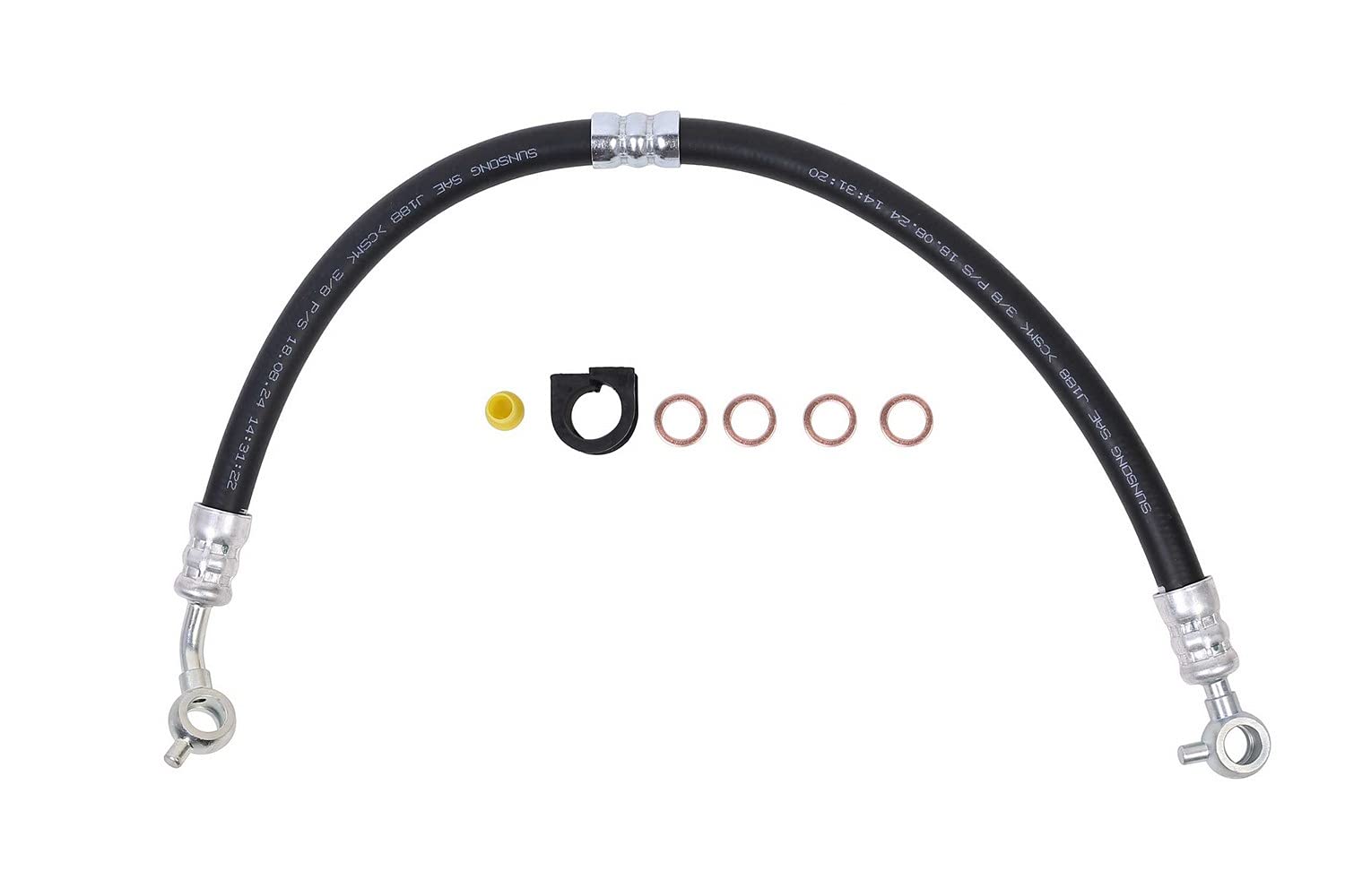 Sunsong 3404345 Power Steering Pressure Line Hose Assembly - Replacement for Smooth Steering - Perfect for Trucks, SUVs, and Off-Road Vehicles