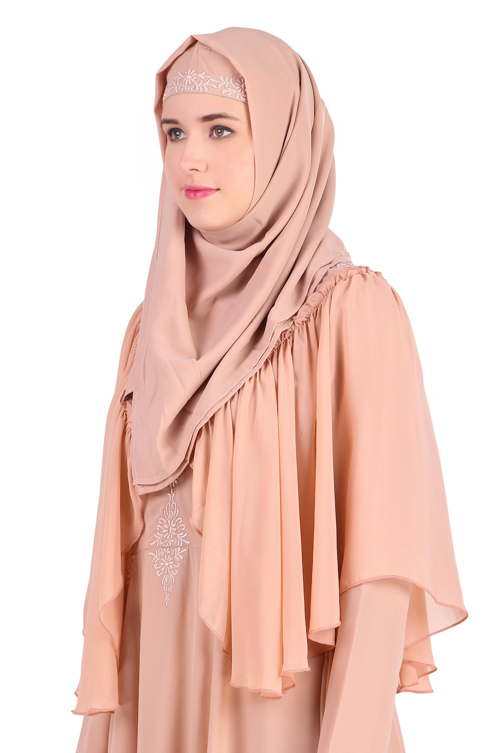 Elegant Frilled Top Anarkali Abaya Dress for Women - Perfect for Eid, Weddings & Special Occasions