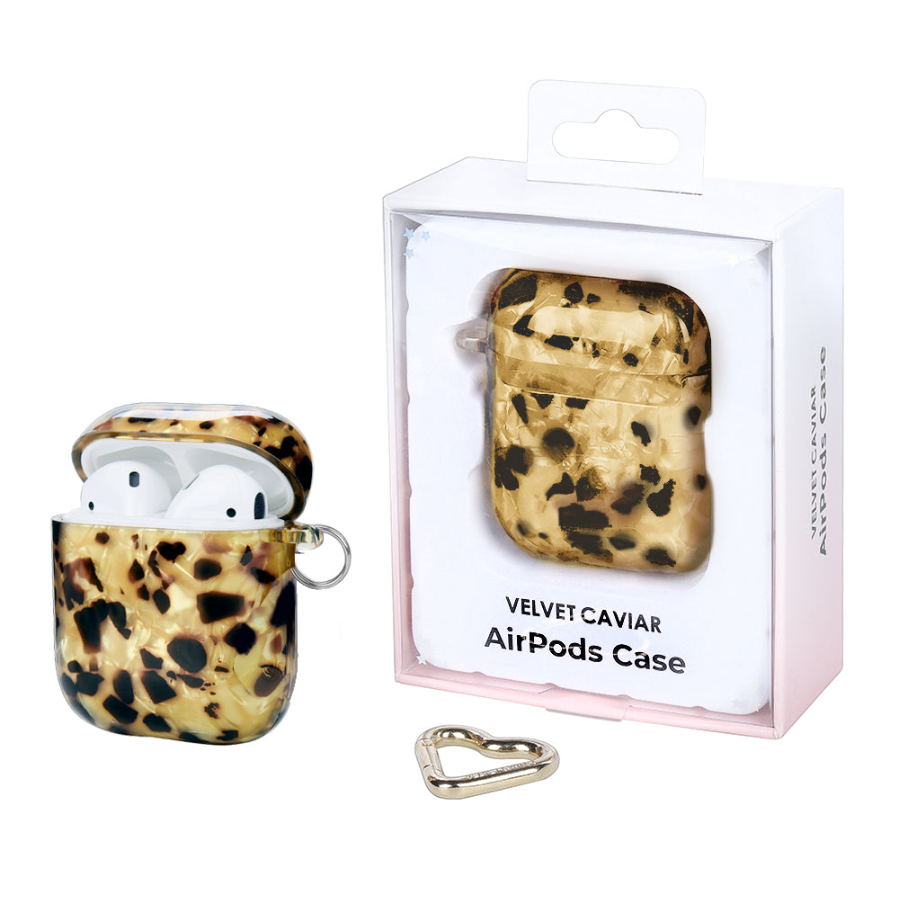 Blonde Tortoise AirPod Case - Stylish & Protective Cover for AirPods 1/2/3/Pro - Perfect for Work, Travel & Everyday Use