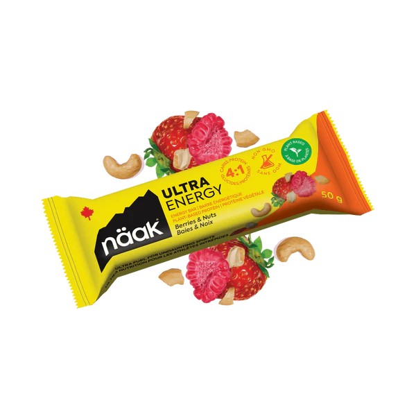 Naak Ultra Energy Bar - High Protein Vegan Snack for Runners, Hikers & Athletes | Organic Plant-Based Fuel for Endurance & Recovery | Perfect for Pre-Workout, Post-Workout & On-the-Go Nutrition