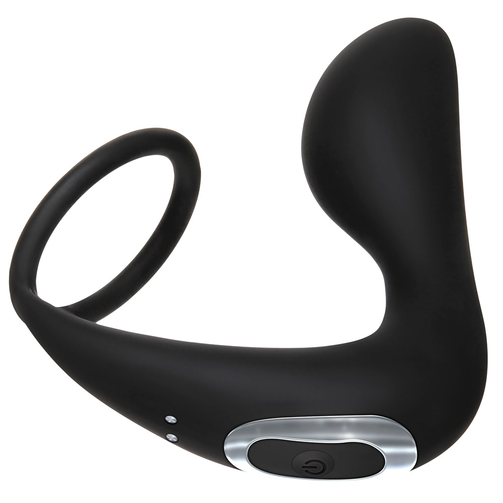 Adam & Eve Rechargeable Prostate Massager with Cock Ring - Powerful G-Spot Stimulator for Men, Perfect for Solo Play & Couples Intimacy