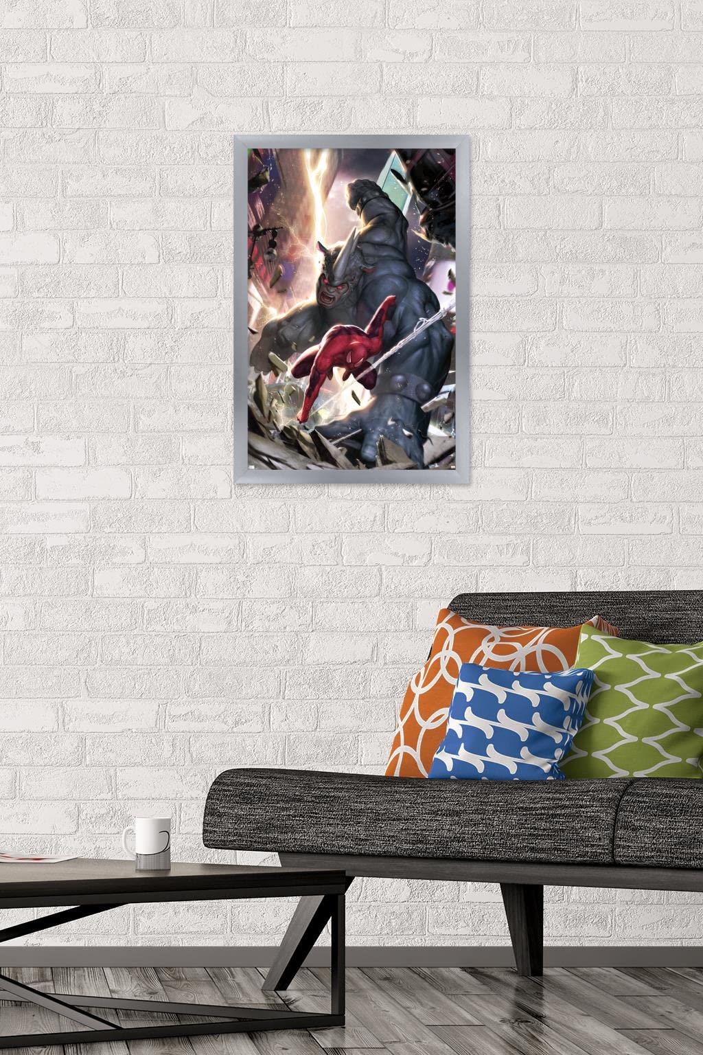 Marvel Comics Spider-Man vs Rhino & X-23 #10 Wall Poster - 22.4