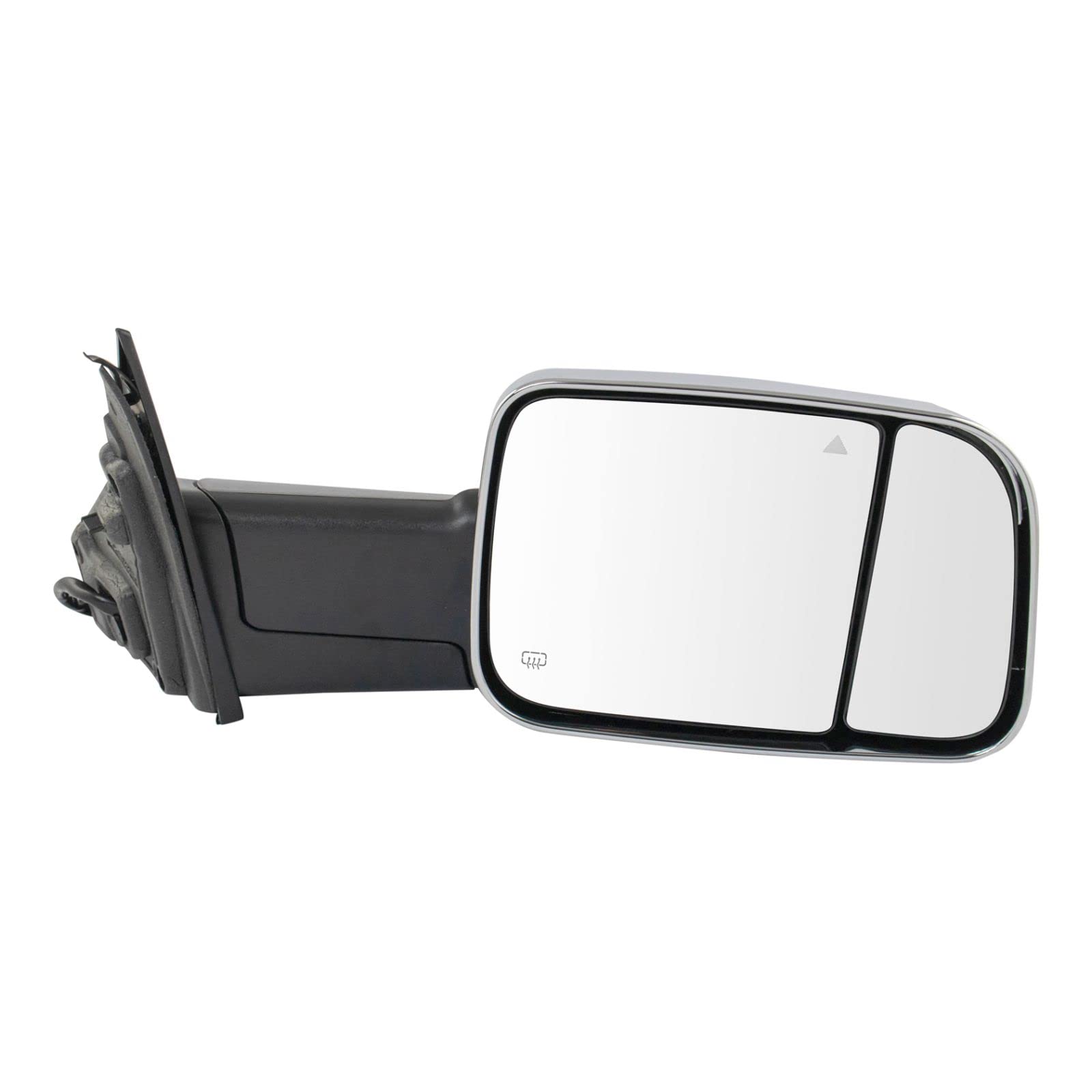 Heated Blind Spot Detection Mirror with Puddle Light Turn Signal - Right Side for Ram Trucks | Enhanced Safety & Visibility for Night Driving & Parking