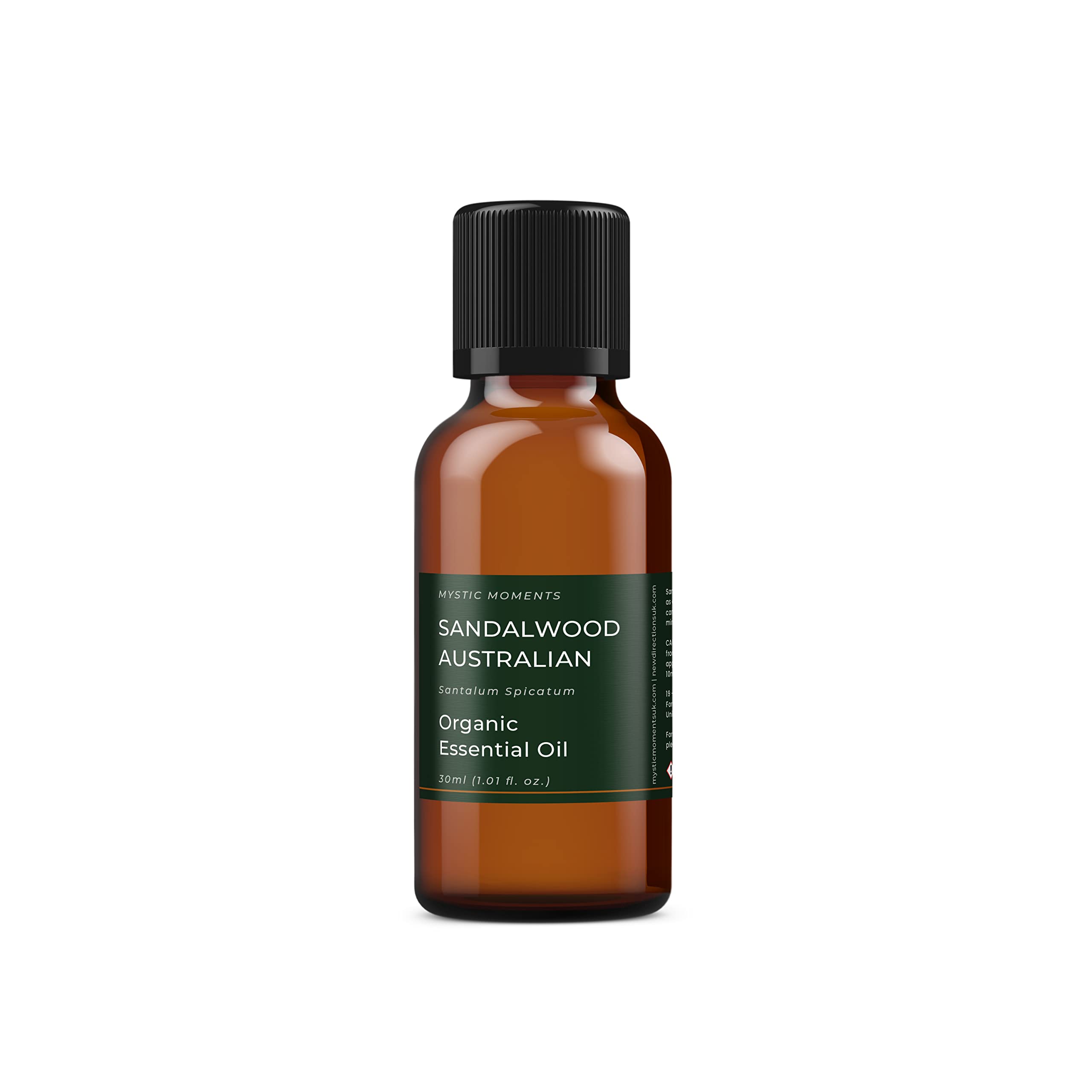 Organic Sandalwood Australian Essential Oil 30ml - Pure Natural Aromatherapy Oil for Diffusers, Massage & Skin Care | Vegan, GMO-Free | Relaxation, Meditation & Home Spa Use