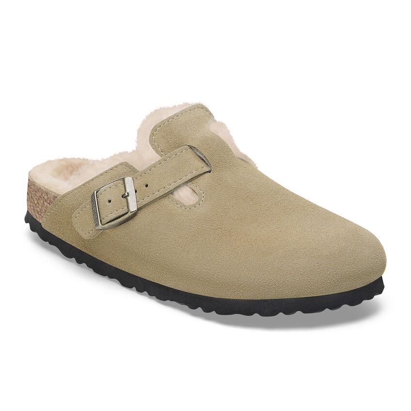 Birkenstock Boston Shearling Suede Leather Clogs - Comfortable Unisex House Shoes for Men & Women - Perfect for Indoor, Outdoor & Relaxation at Home