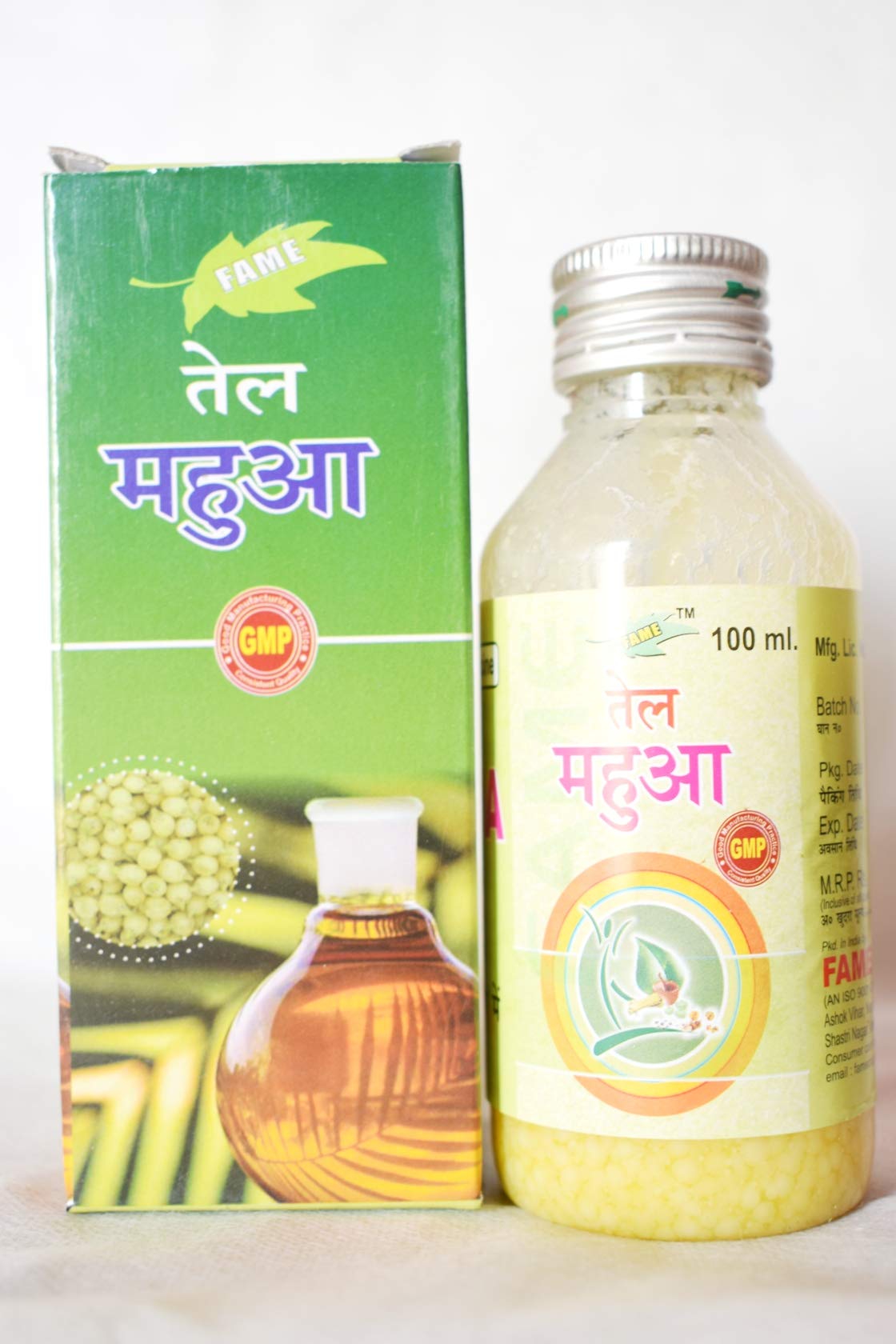 Fame-Mahua Oil - 100ml | Natural Hair Growth Treatment & Skin Relief Solution | Promotes Healthy Scalp & Soothes Dry Skin for Men & Women
