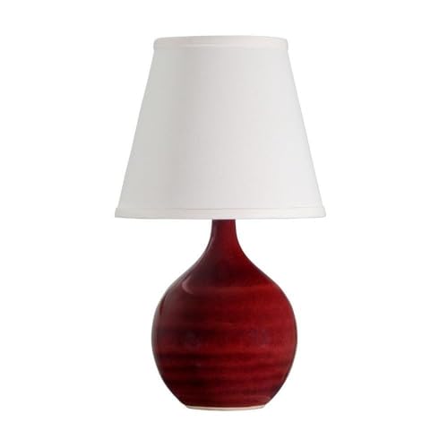 Scratchard Stoneware Table Lamp - Handcrafted Ceramic Bedside Lamp with Natural Texture for Living Room, Bedroom & Office Decor