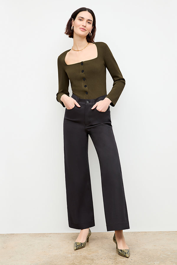 Milo Wide Leg Eco-Friendly Jeans for Women - Sustainable Black Denim Pants - Perfect for Casual Wear, Office Outfits & Street Style Fashion