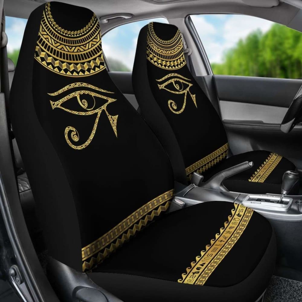 Premium African-Themed Car Seat Covers - Horus Egyptian Design (39