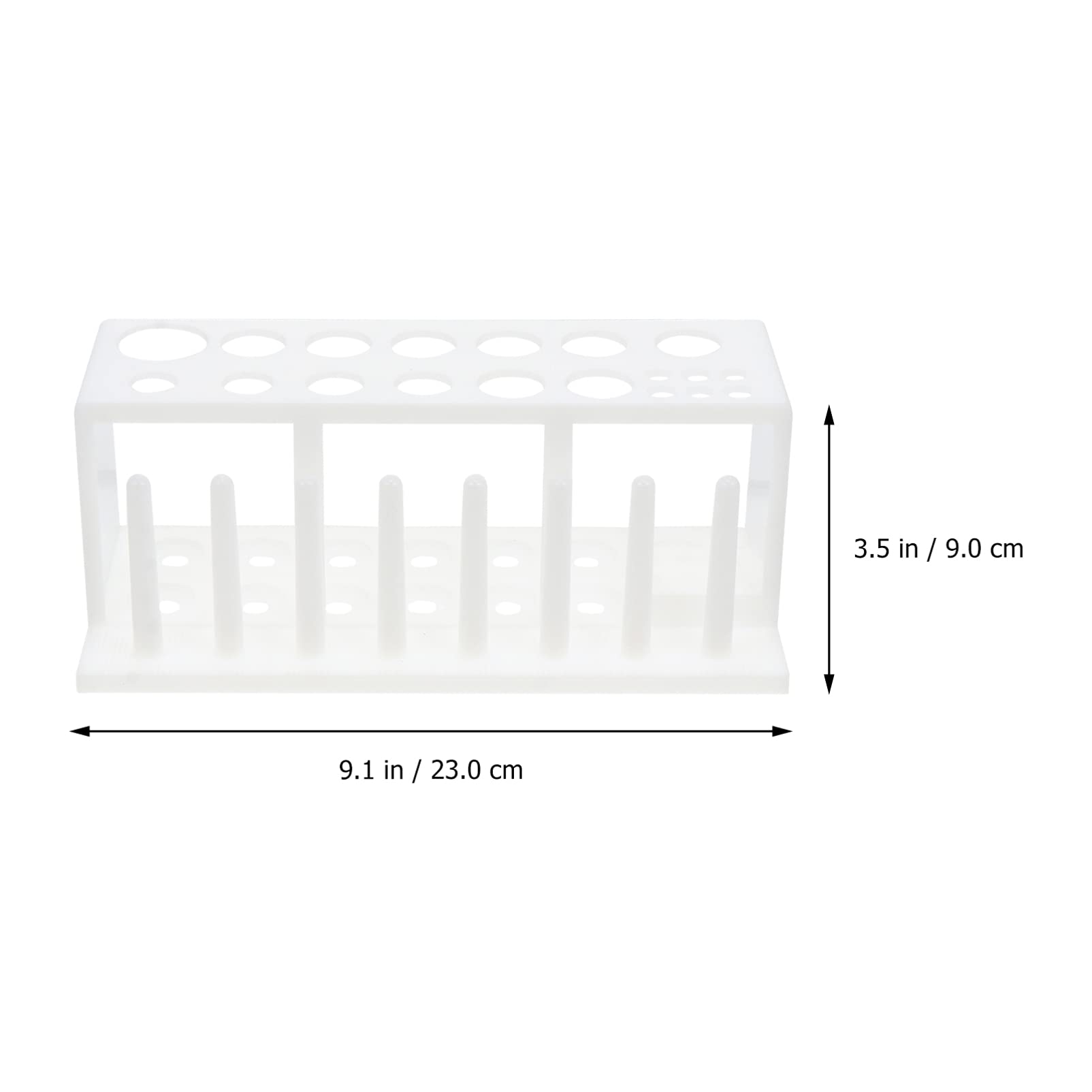 1pc Plastic Test Tube Rack - Laboratory Tube Holder for 6/12/24 Tubes, Durable Test Tube Stand with Stable Base for Science Experiments, School Labs & Home Chemistry Use