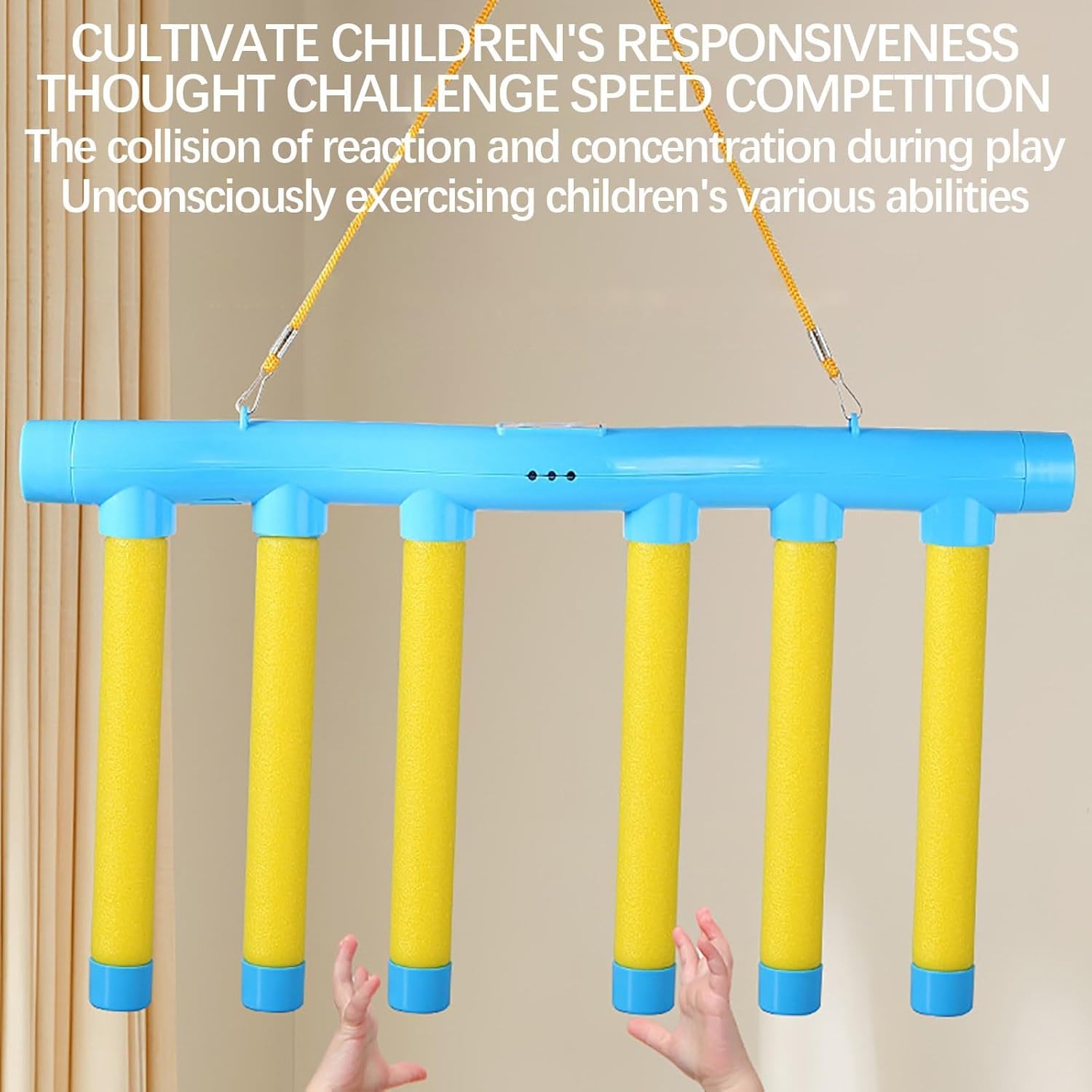2025 Upgraded Reflex Challenge Game - Hand Eye Coordination & Reaction Training Toy | Adjustable Speed Drop Stick & Catching Sticks Game for Kids & Adults | Perfect for Family Game Night, Party Entertainment & Brain Development Activities