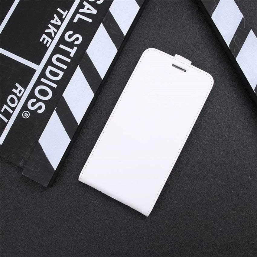 Premium iPhone SE 2022 Leather Flip Case - Vertical Stand Design for Hands-Free Viewing - Perfect for Video Calls, Movies & Reading