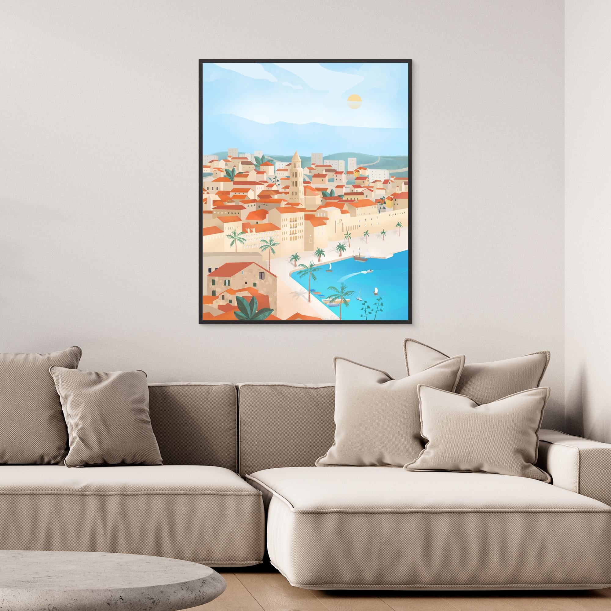 Stunning Canvas Print of Split, Croatia by Petra Lizde – Perfect for Home & Office Wall Decor