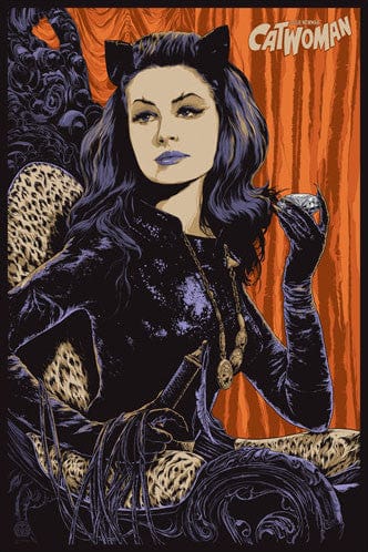 Catwoman Ken Taylor Art Print Poster - DC Comics Superhero Wall Decor for Home, Office & Gifts