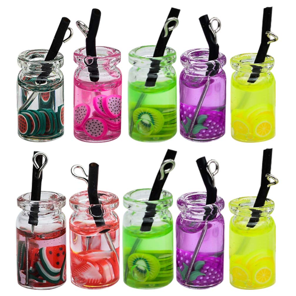 EXCEART Milk Tea Charms Pendant - Fun & Educational Jewelry for Kids to Boost Creativity & Learning | Perfect for Playtime, Dress-Up & Cognitive Development
