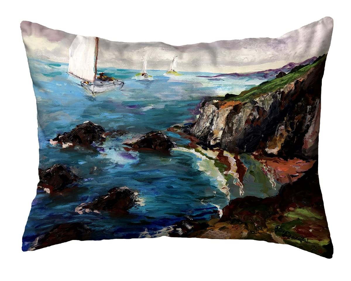 Betsy Drake NC1164 Decorative Throw Pillow 16x20 Inches - Multi-Color for Sofa, Bed & Living Room Decor