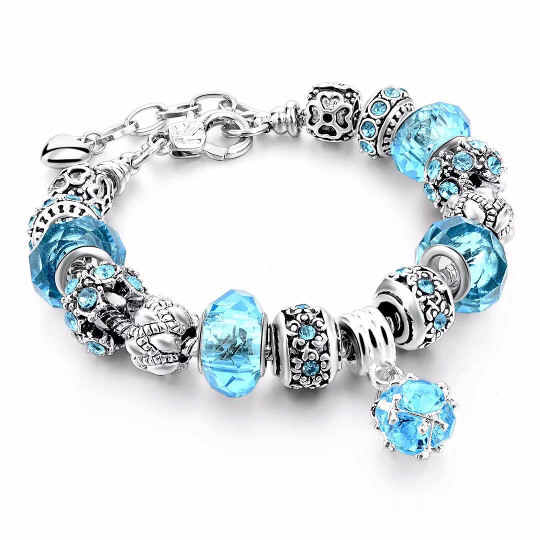Elegant Crystal Beads & Snake Chain Charm Bracelets for Women - Stylish Boho Jewelry for Parties, Weddings & Everyday Wear